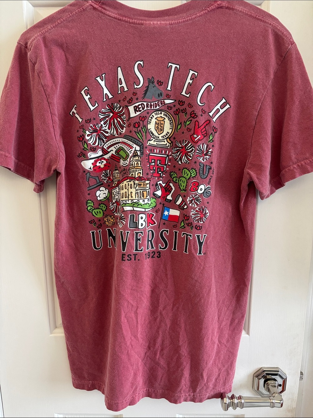 Texas Tech University Maroon Graphic Short Sleeve Tee